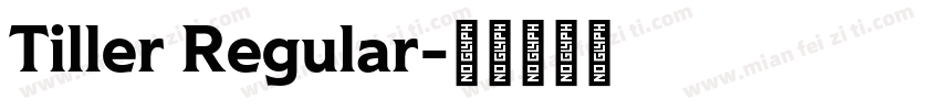 Tiller Regular字体转换